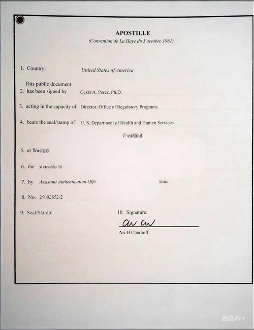 入籍美国同一人声明海牙认证